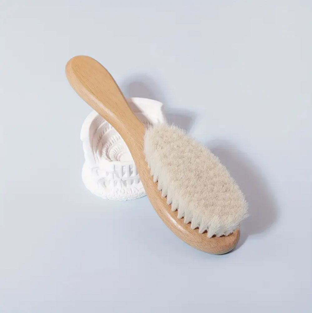 Щітка для волосся з натуральної вовни 🐑