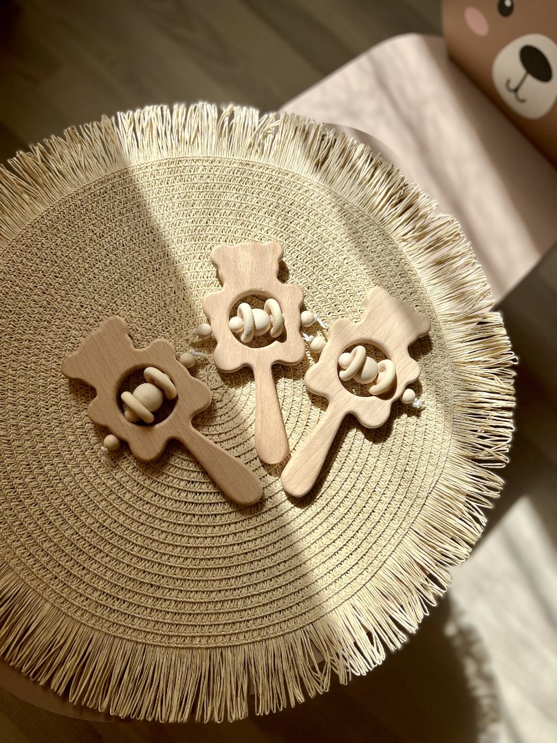 Дерев’яне брязкальце «Ведмедик» 🐻